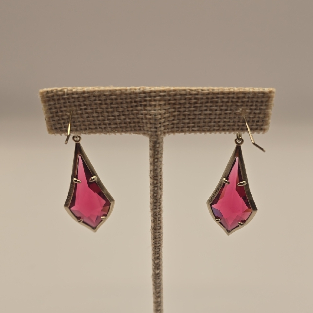 Kendra Scott Pink Drop Earrings - Picture 2 of 2